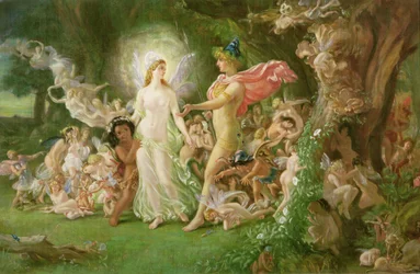 Studie til Oberons og Titanias skænderi